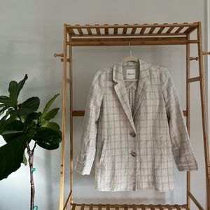Madewell Dorsest Blazer in Windowpane NWOT